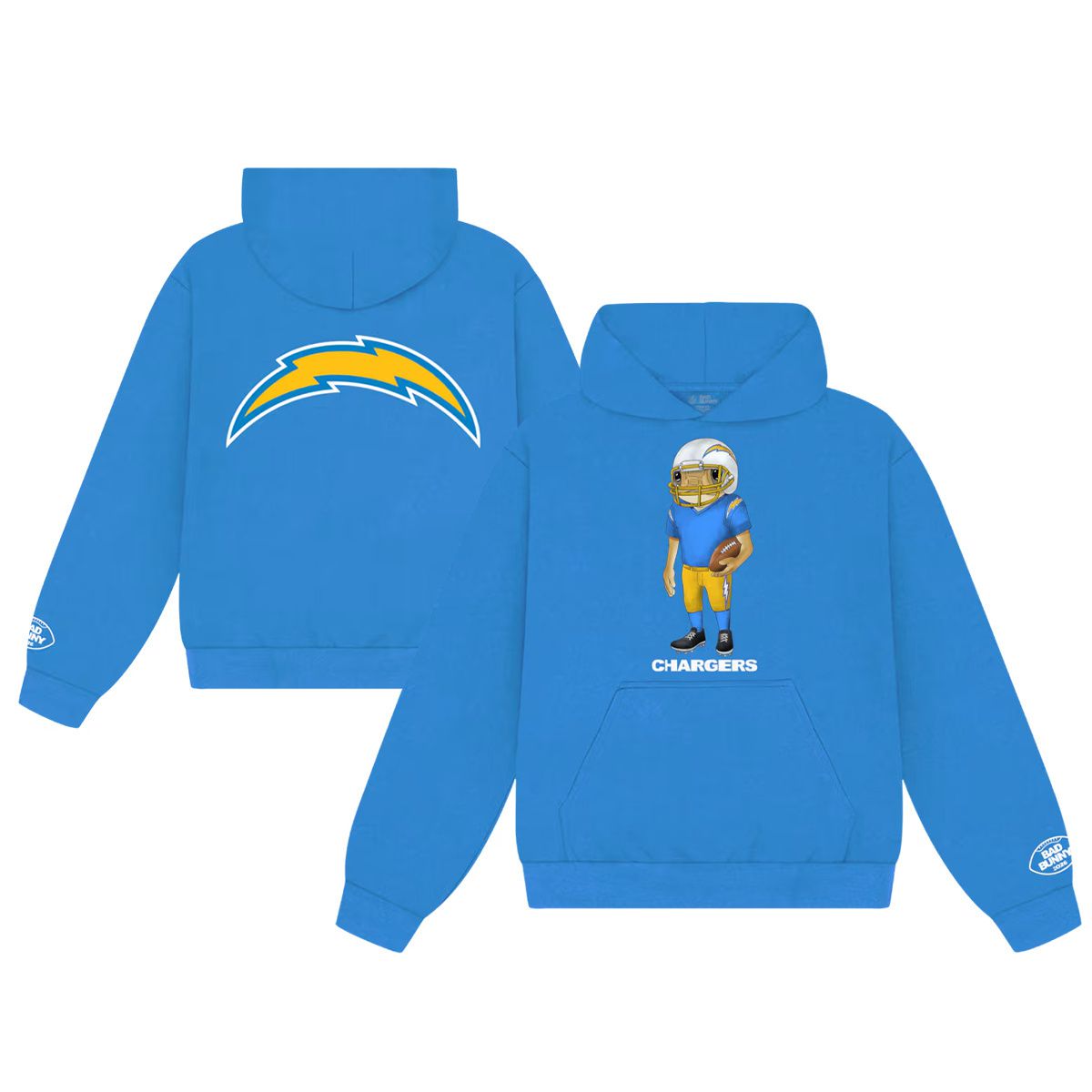Men 2026 NFL Los Angeles Chargers hoodie blue 0011